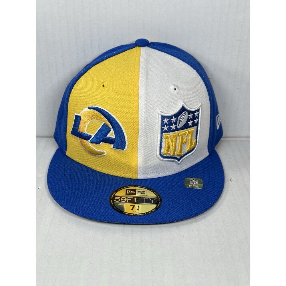 Size 7 1/4 New Era 59FIFTY Los Angeles Rams Retro Historic Sideline Fitted Hat